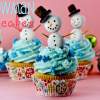 Snowman Christmas Cupcakes - Confessions of a Cook…