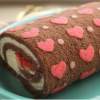 Dulce Delight: Heart patterned cake roll