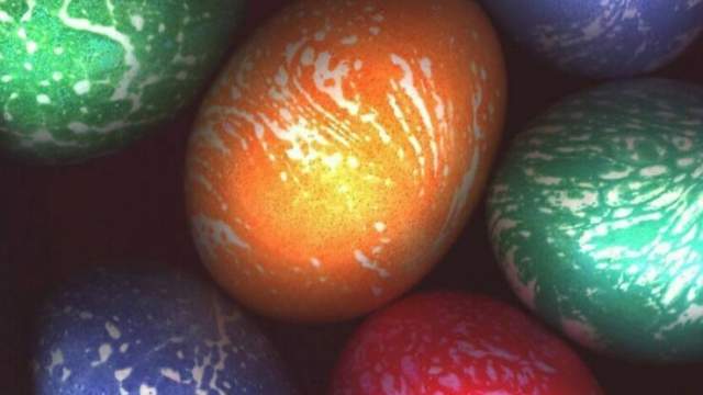 Красиви великденски яйца с маргарин/ pSusie's Psychedelic Easter Eggs