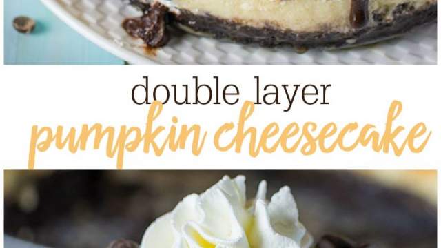 Double Layer Pumpkin Cheesecake