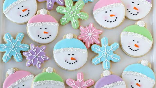 Snowman Face Cookies - Glorious Treats