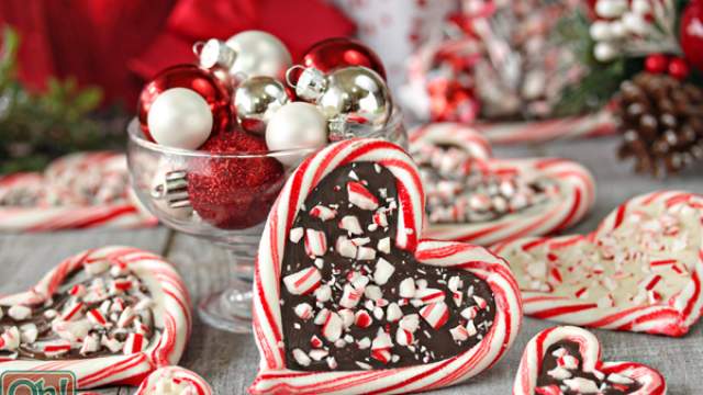 Peppermint Bark Candy Cane Hearts