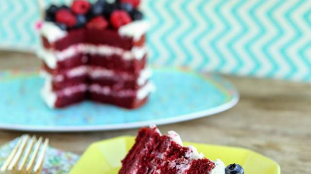 Dulce Delight: The True Red Velvet Cake with Goat Cheese Frosting